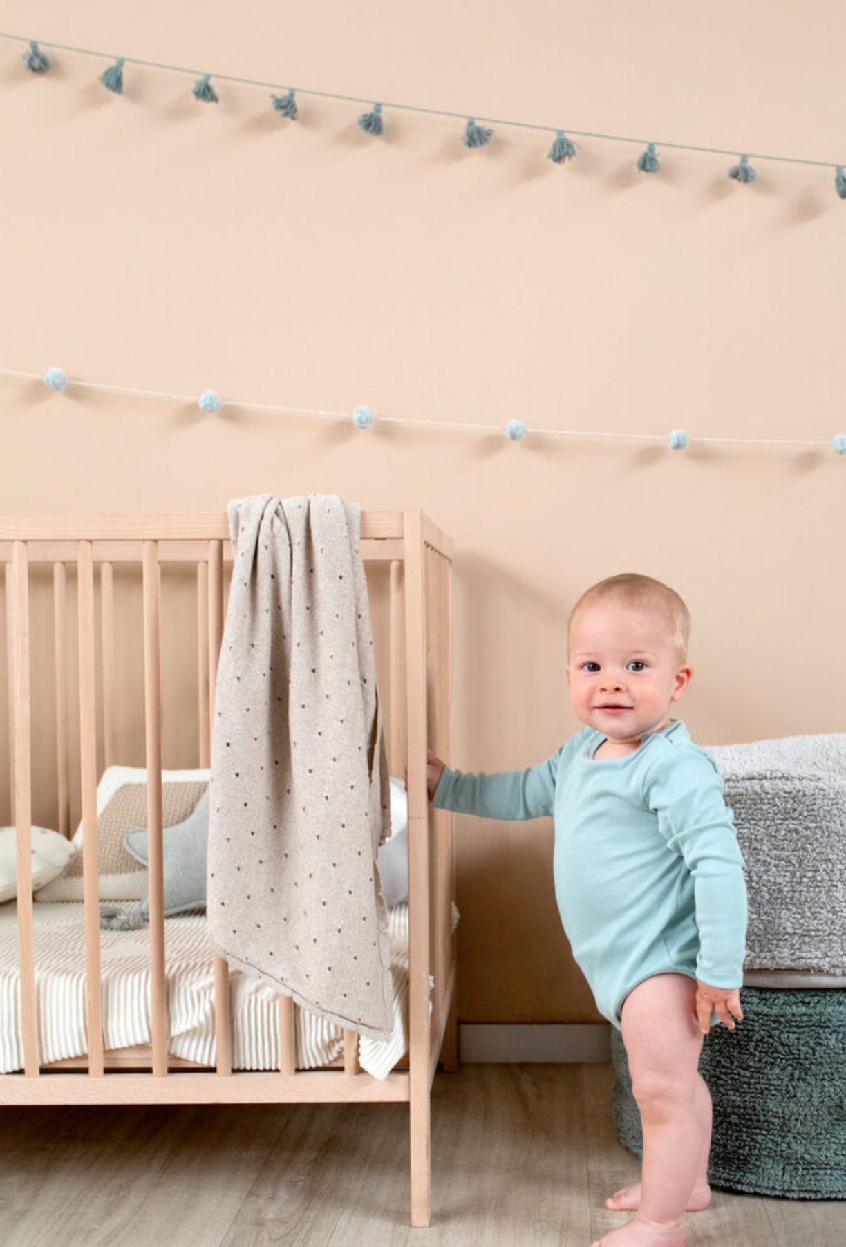 Grey Biscuit Blanket