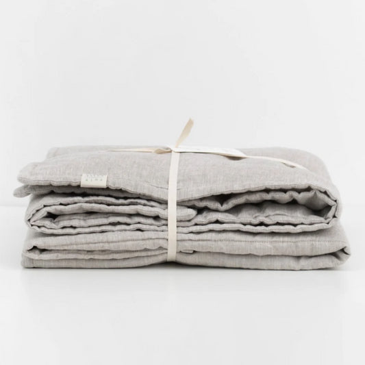 Melange Linen Quilted Blanket