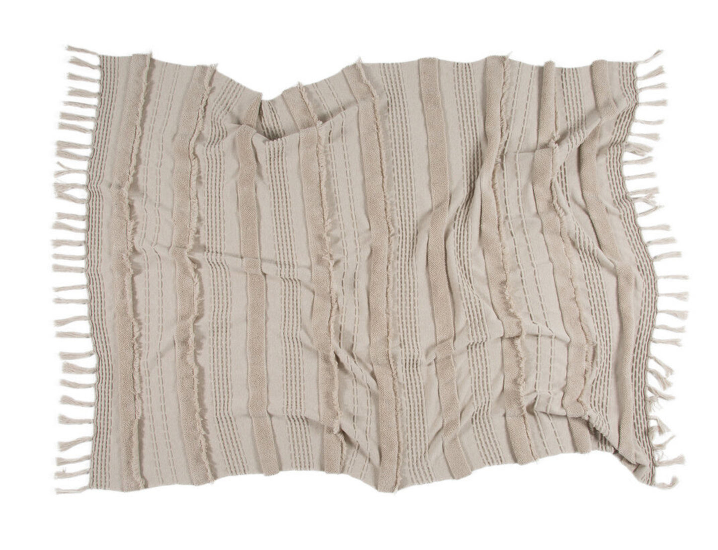 Knitted Blanket Air Dune White