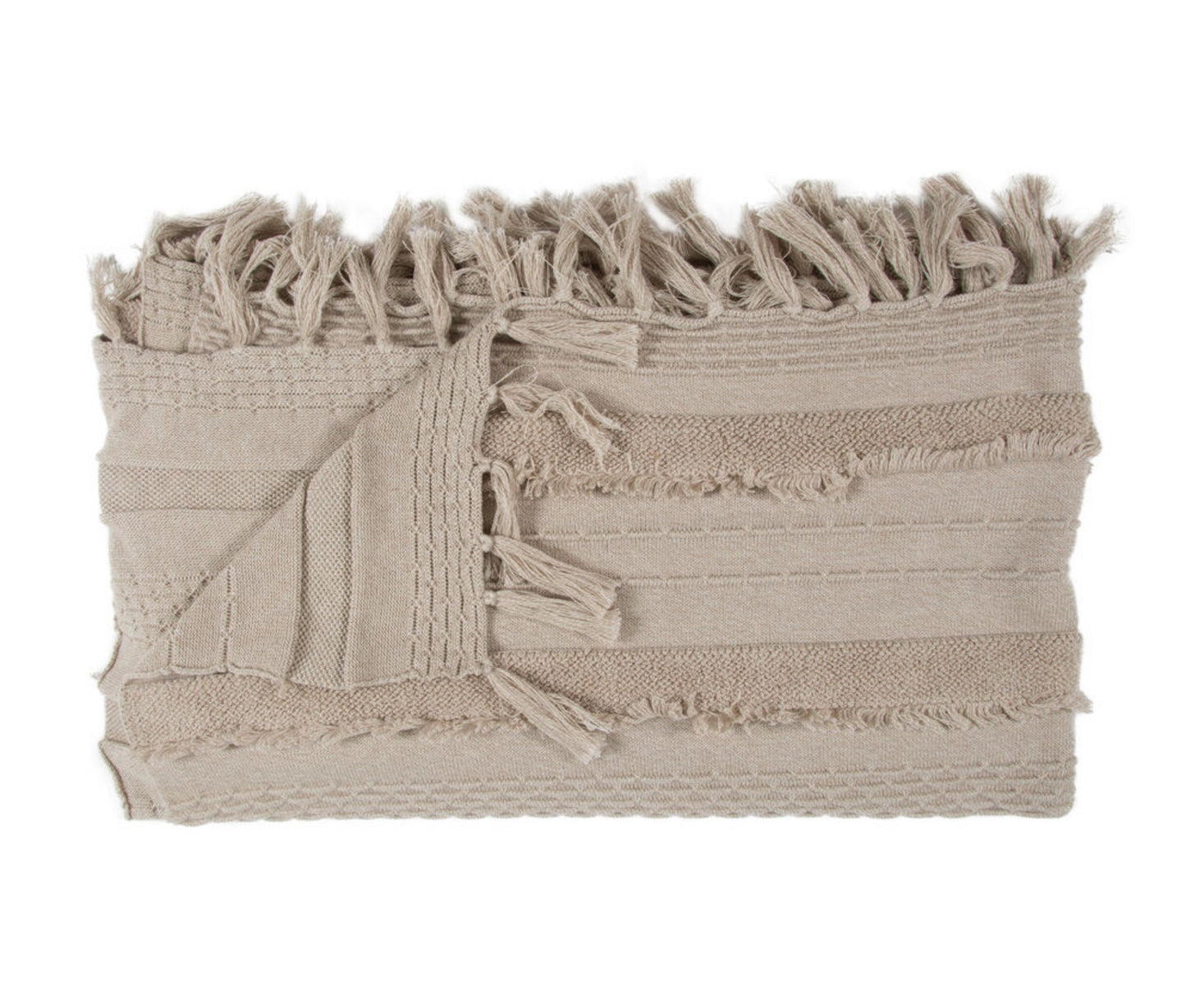 Knitted Blanket Air Dune White