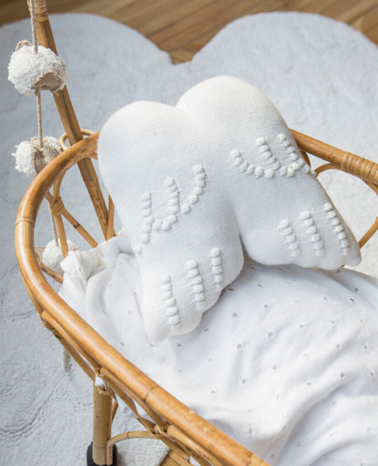 Knit Angel Wings Pillow