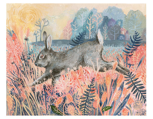 Rabbit in the Field Print