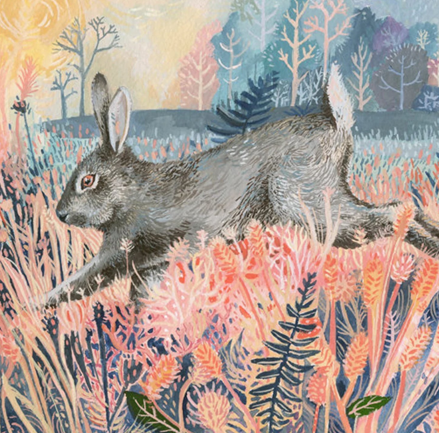 Rabbit in the Field Print