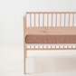 Terracotta Fitted Crib Sheet