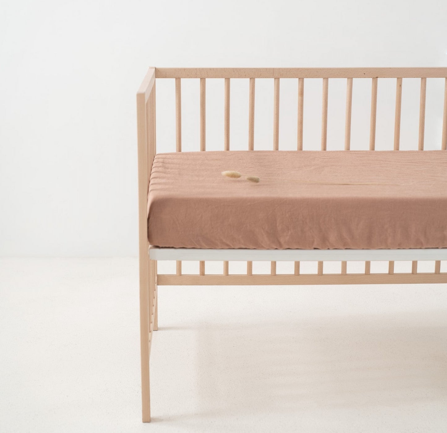 Terracotta Fitted Crib Sheet