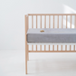 Light Grey Fitted Crib Sheet