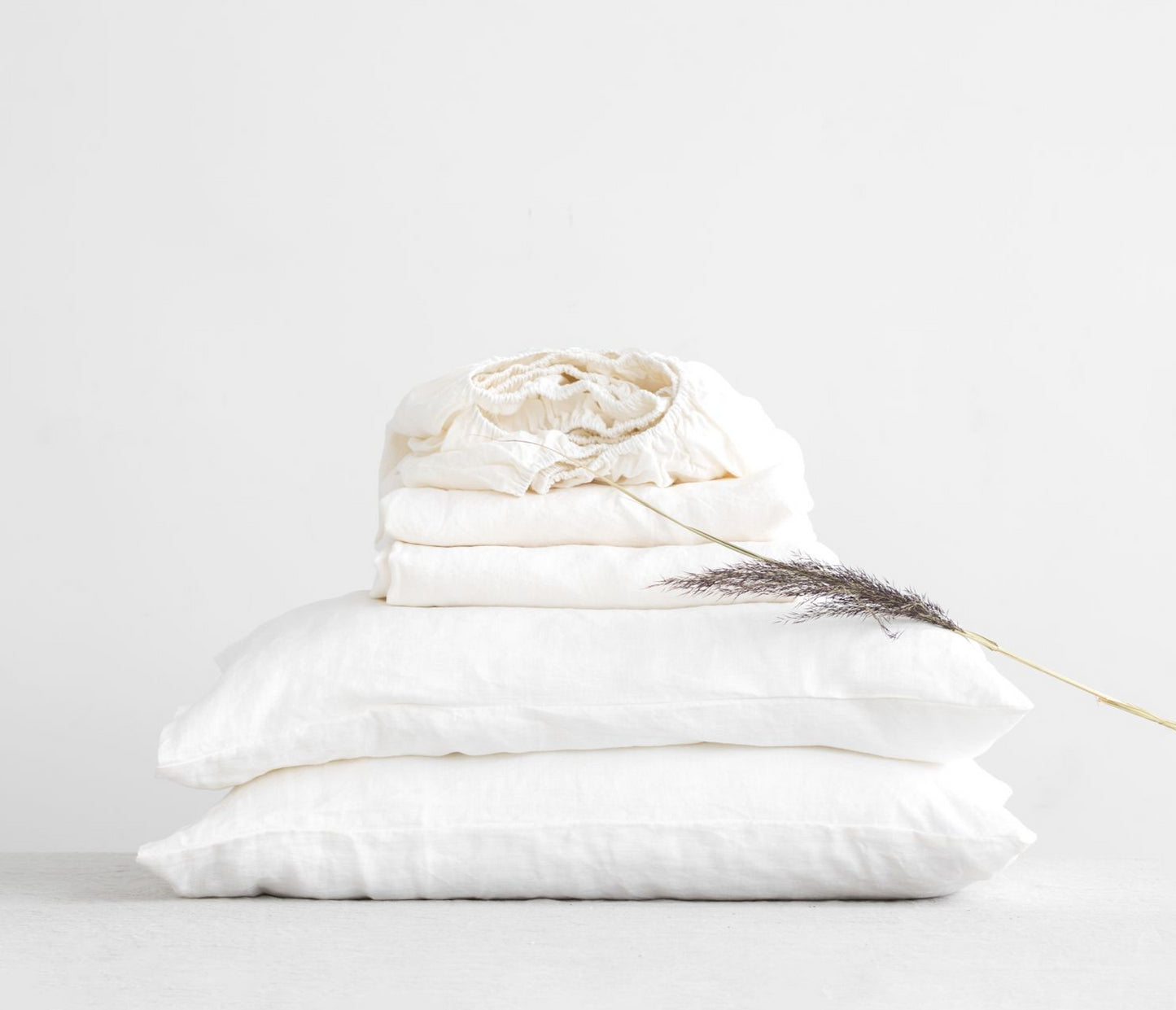 White Linen Sheet Set