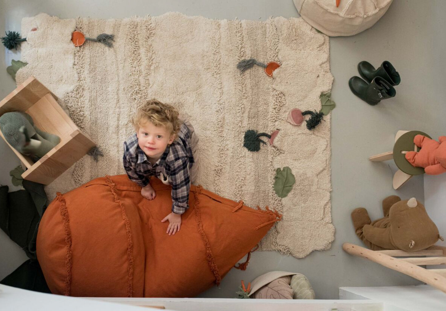 Washable Garden Veggie Rug