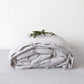 Silver Linen Duvet Cover Set