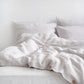 Silver Linen Duvet Cover Set