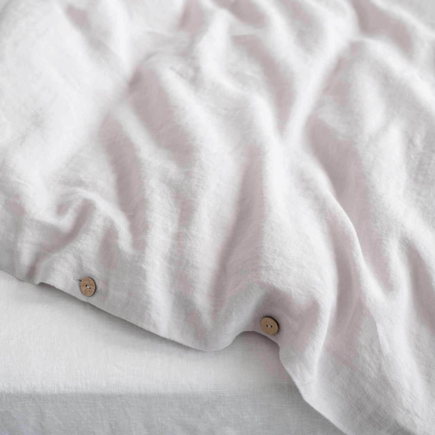 Silver Linen Duvet Cover Set