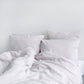 Silver Linen Duvet Cover Set