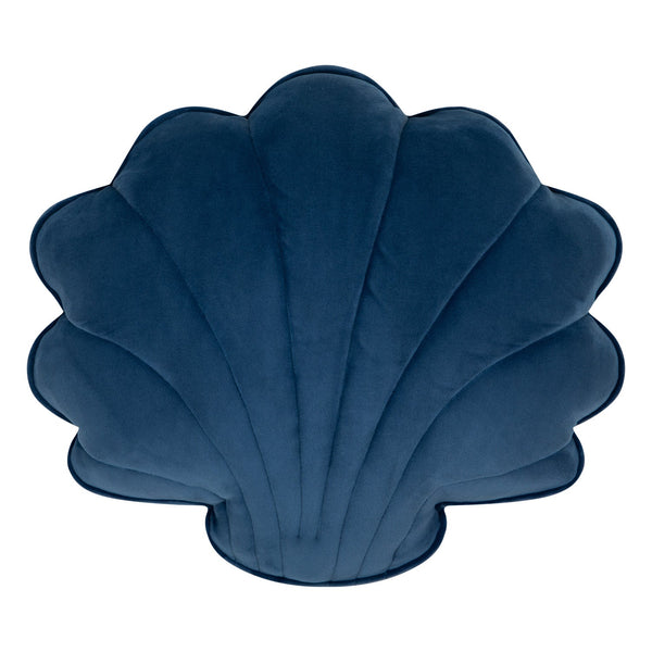 Soft Velvet Sapphire Shell Pillow