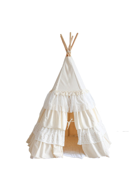 Boho Chic Ruffled Play Tent