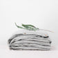 Thin Black Stripes Linen Duvet Cover Set