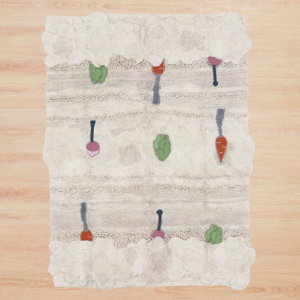 Washable Garden Veggie Rug