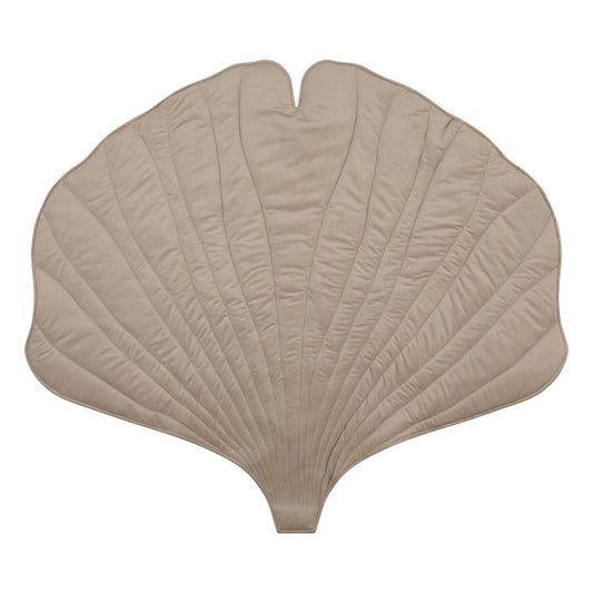 Velvet Cream Ginkgo Leaf Mat