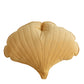 Velvet Honey Ginkgo Leaf Pillow