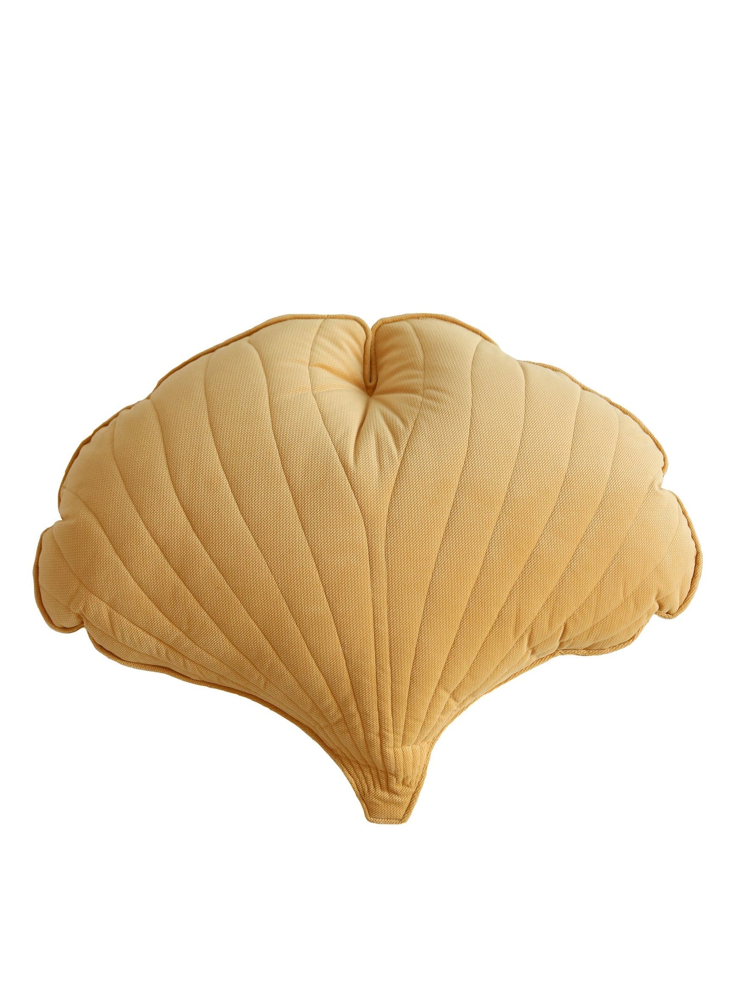 Velvet Honey Ginkgo Leaf Pillow