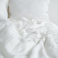 Summer White Linen Duvet Cover Set