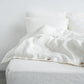 Summer White Linen Duvet Cover Set