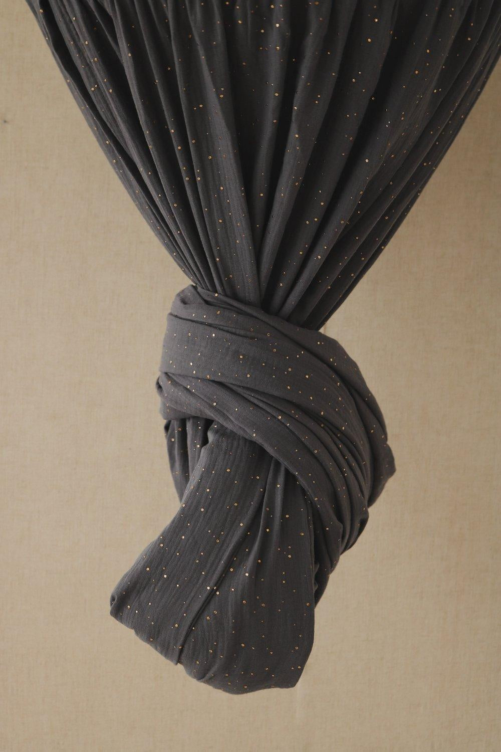 Anthracite and Gold Canopy