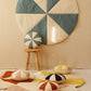 “Blue Candy” Round Patchwork Mat