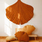 Linen Caramel Ginkgo Leaf Mat