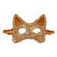 Gold Sequins Cat Mask