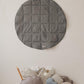 “Grey Linen” Round Mat