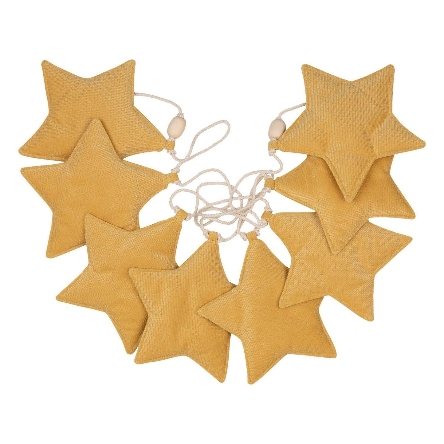 Velvet Honey Dust Star Garland