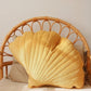 Velvet Honey Ginkgo Leaf Pillow