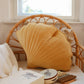 Velvet Honey Ginkgo Leaf Pillow