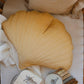 Velvet Honey Ginkgo Leaf Pillow