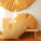 Velvet Honey Ginkgo Leaf Pillow