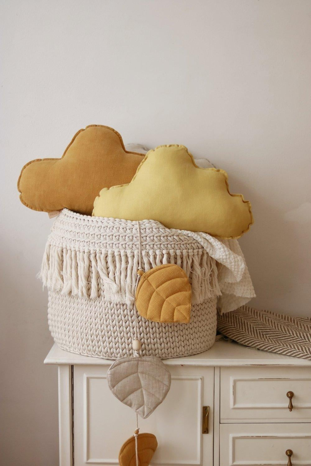 Linen “Mango” Cloud Pillow