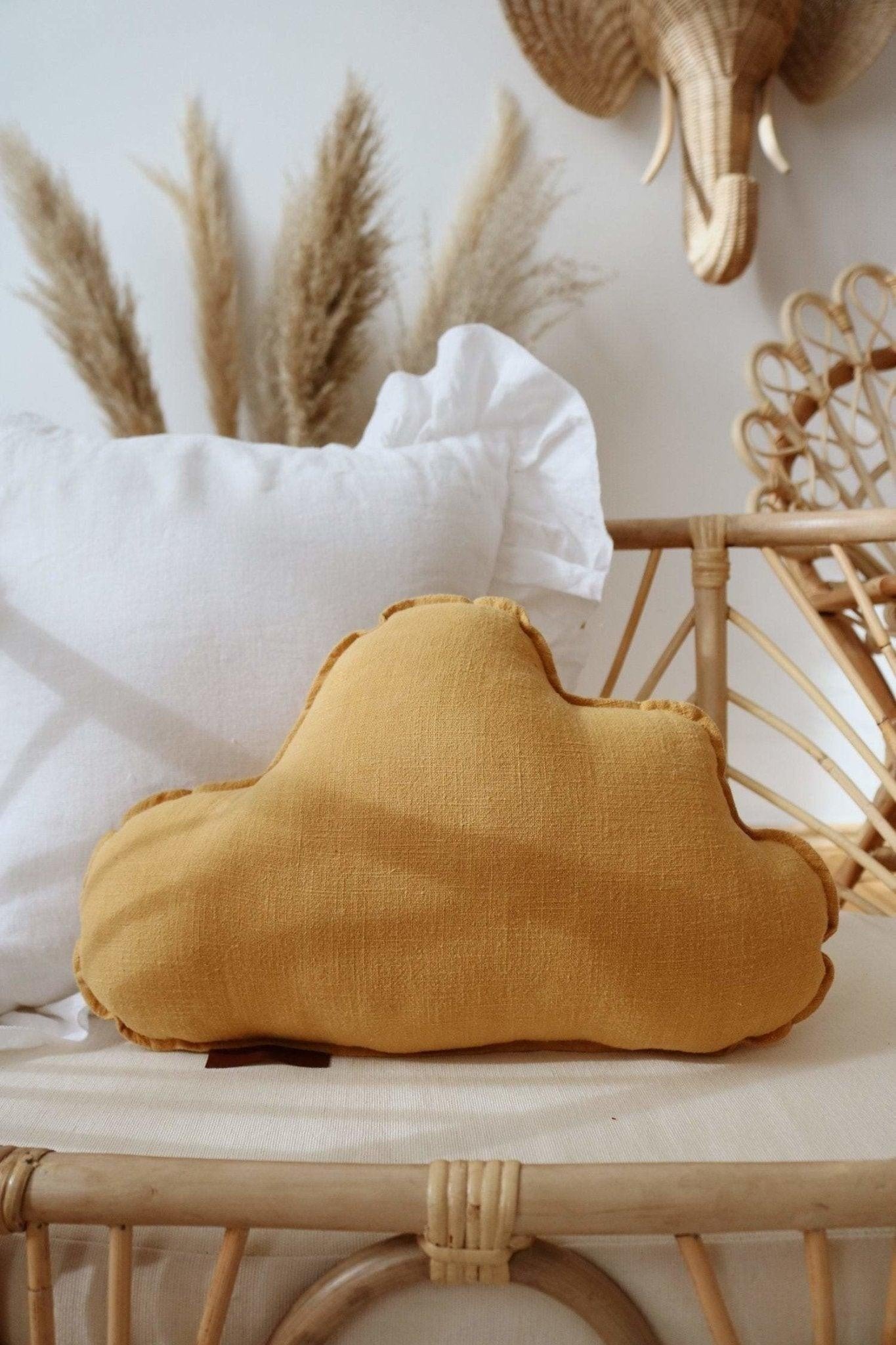 Linen “Mango” Cloud Pillow