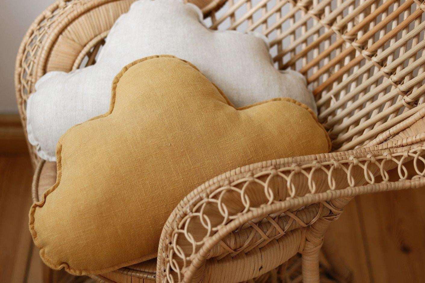 Linen “Mango” Cloud Pillow