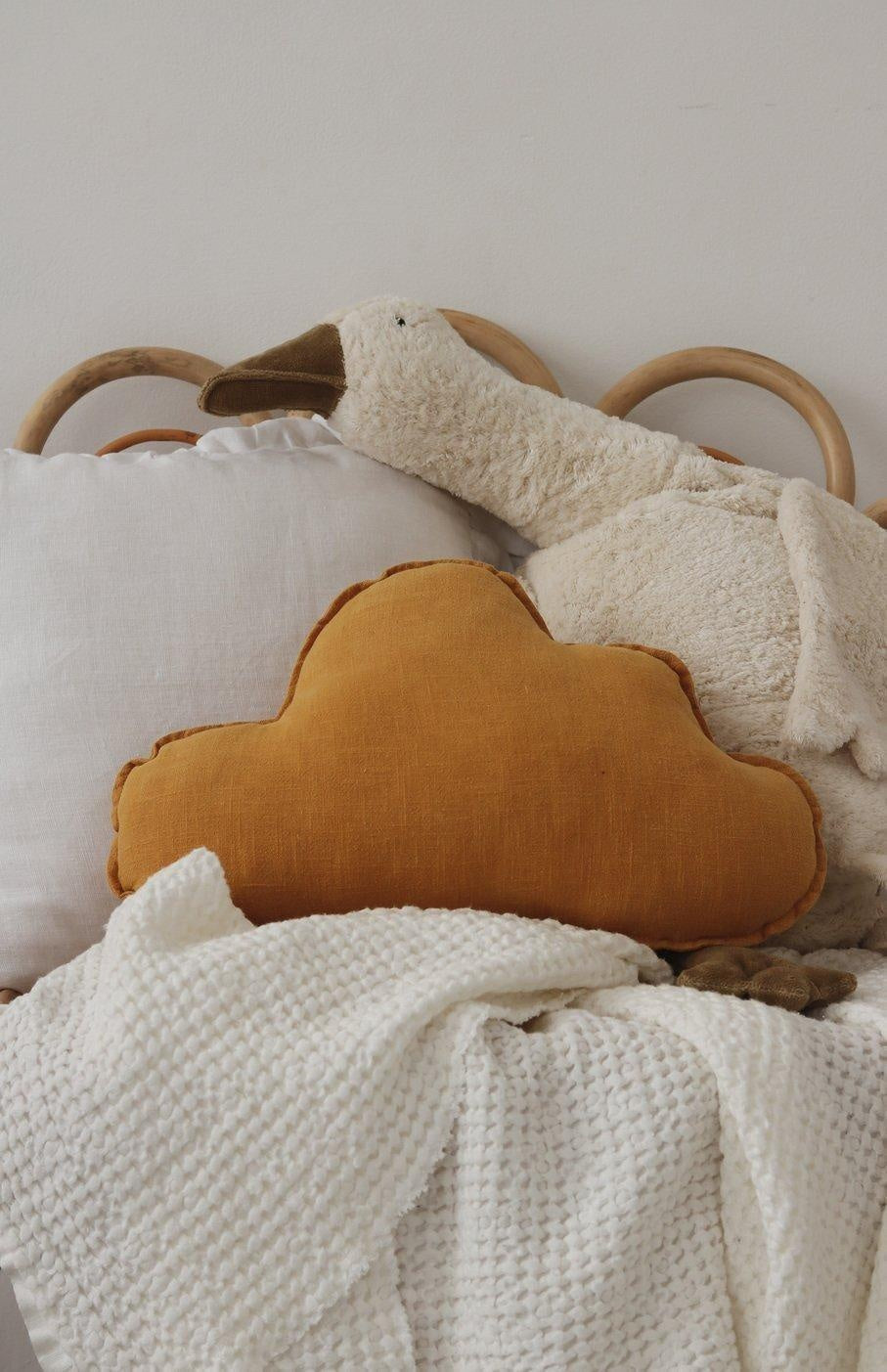 Linen “Mango” Cloud Pillow