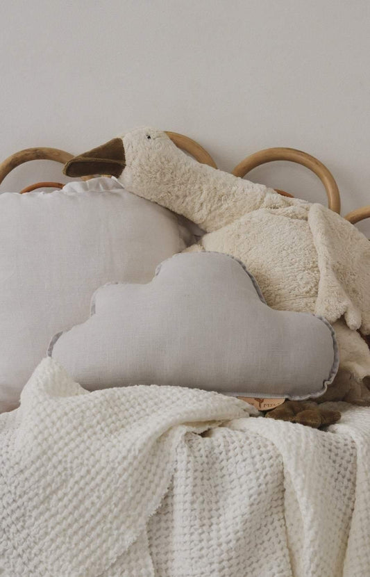 Linen “Pigeon Grey” Cloud Pillow