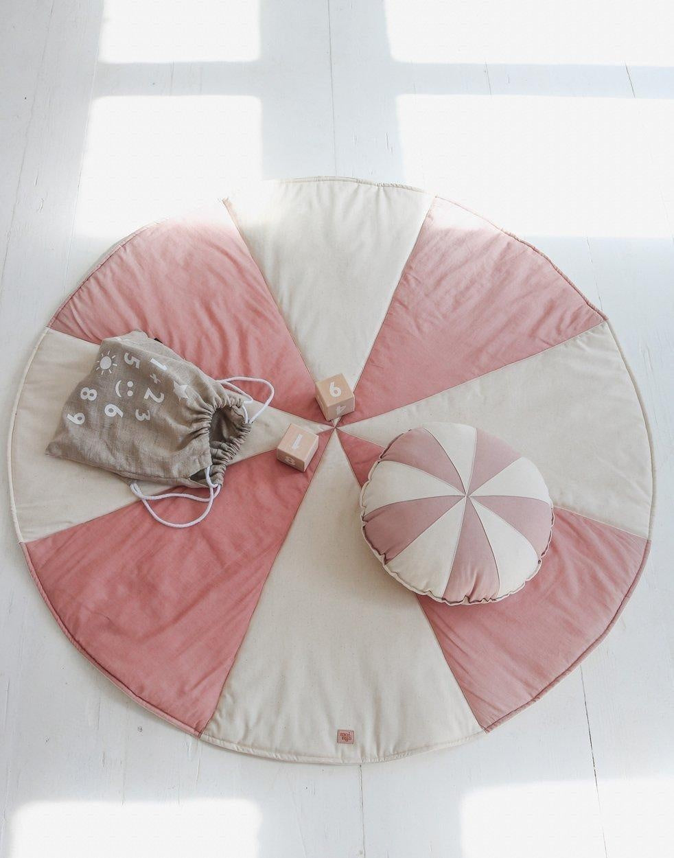 Powder Pink Candy Patchwork Pillow