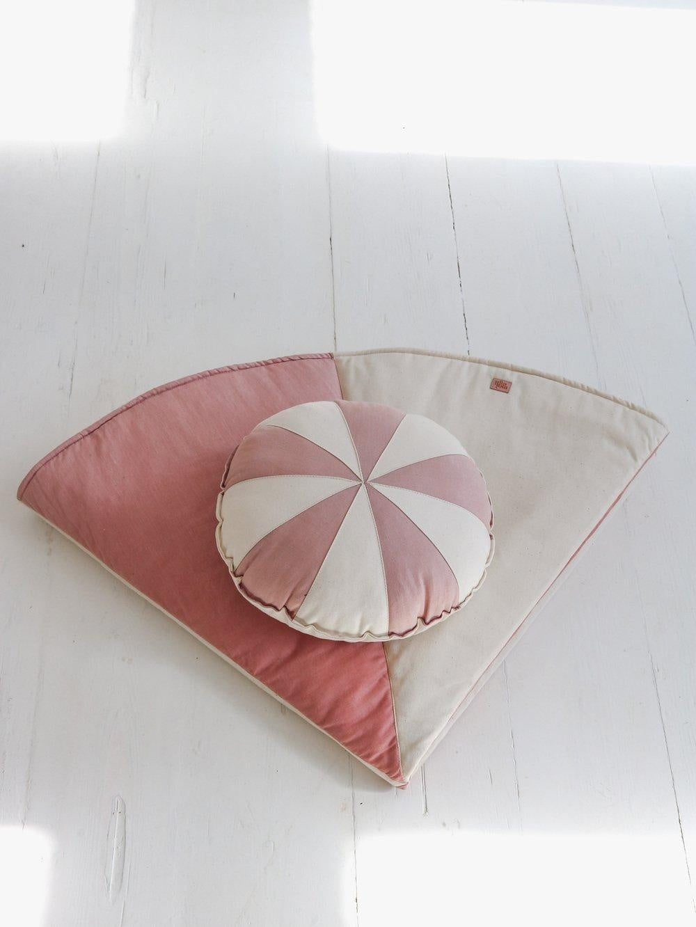 Powder Pink Candy Patchwork Pillow