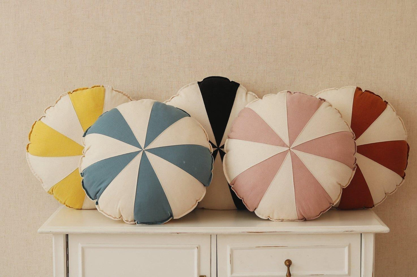 Powder Pink Candy Patchwork Pillow