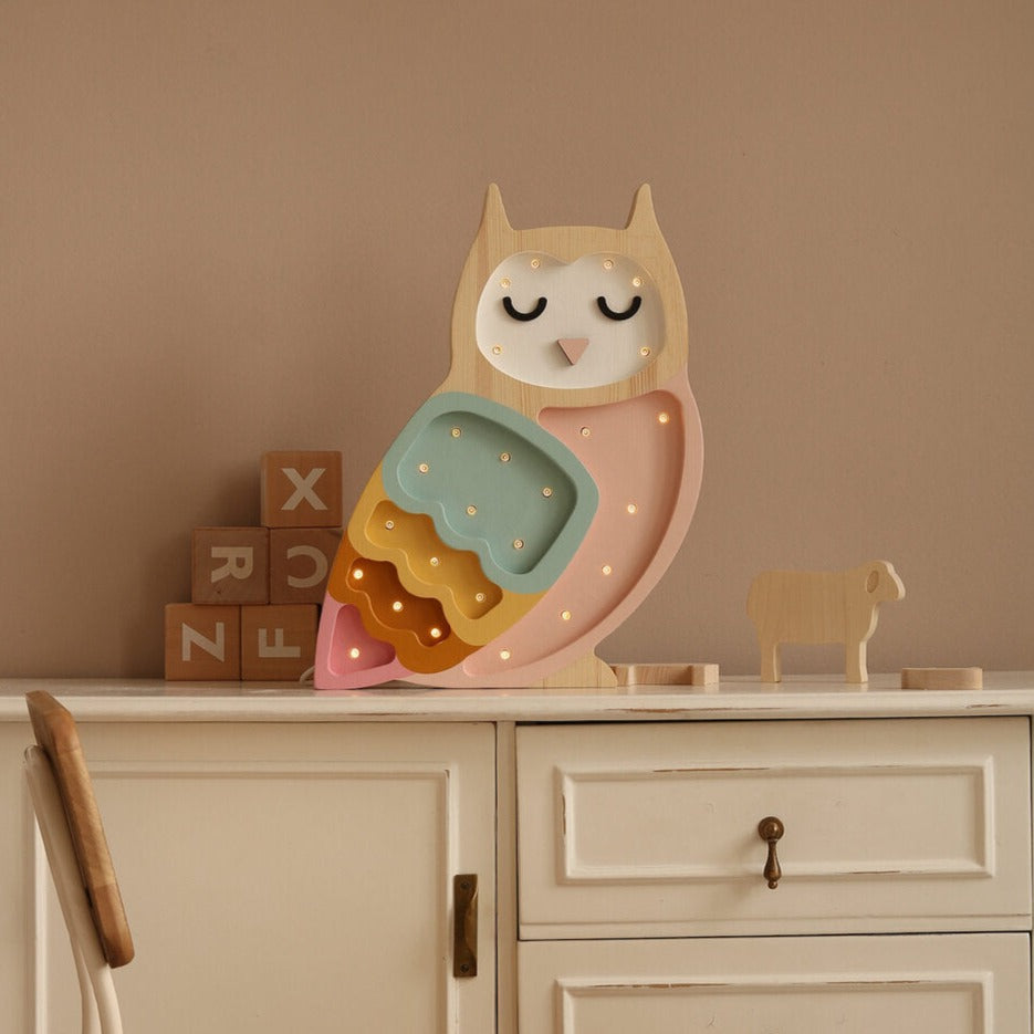 Owl Lamp (Multiple Colors)