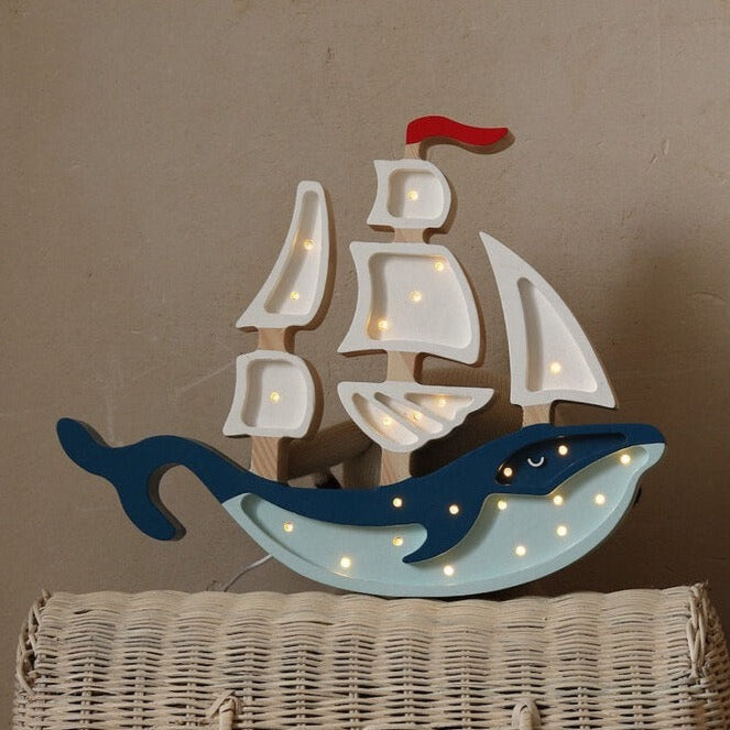 Whale Ship Lamp