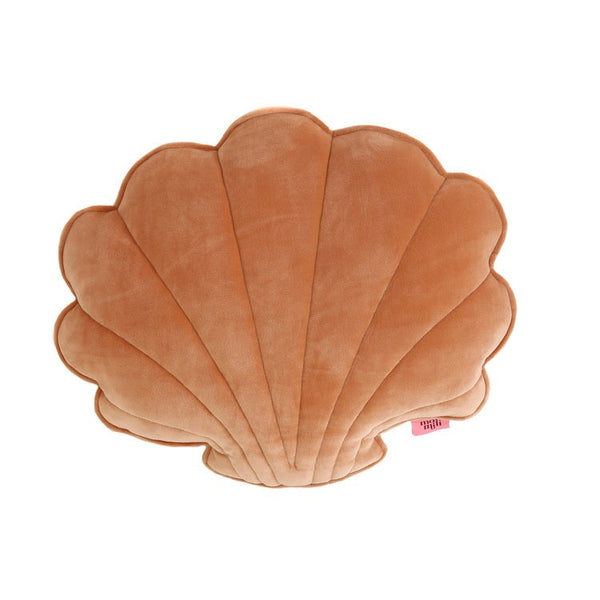 Soft Velvet Caramel Shell Pillow